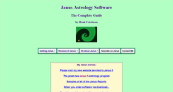 Desktop Screenshot of janusastrology.com