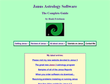 Tablet Screenshot of janusastrology.com